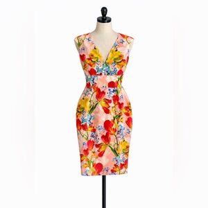 tatum floral lace midi dress kay unger Nordstrom Kay Unger Tatum Floral Lace Midi Cocktail Dress at Nordstrom,